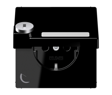 Купить Розетка Schuko с крышкой и замком Jung LS1520NAKLSLSW Розетка Schuko с крышкой и замком Jung LS1520NAKLSLSW