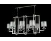 Подвесная люстра Crystal Lux Nicolas NICOLAS SP8 L1000 NICKEL/WHITE