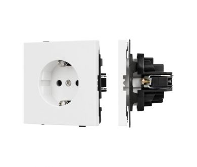 Купить Механизм электрической розетки Arlight SCT-TENDO-MEU1-PL-WH (230V, 16A) 054078 Механизм электрической розетки Arlight SCT-TENDO-MEU1-PL-WH (230V, 16A) 054078