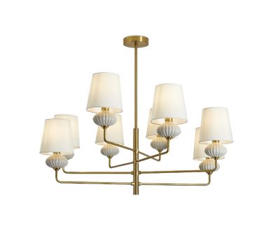 Купить Люстра на штанге Freya Ceramics FR2029PL-08BS Люстра на штанге Freya Ceramics FR2029PL-08BS