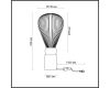Настольная лампа Odeon Light Elica 5417/1T