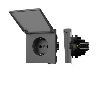 Купить Механизм розетки влагозащищённый SCT-TENDO-MCP-SFPL-GR (230V, 16A) 054601 Механизм розетки влагозащищённый SCT-TENDO-MCP-SFPL-GR (230V, 16A) 054601