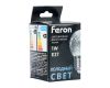 Лампа светодиодная Feron LB-385 шар прозрачный E27 1W 230V 6400K 52176