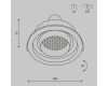 Встраиваемый светильник Maytoni Technical Downlight Atom DL113-GU10-01-RD-B