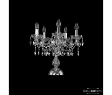 Купить Настольная лампа Bohemia Ivele Crystal 1413L/5/141-39 Ni Настольная лампа Bohemia Ivele Crystal 1413L/5/141-39 Ni