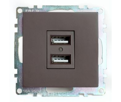 Купить Розетка USB 2-местная Stekker Катрин GLS10-7115-04 49027 Розетка USB 2-местная Stekker Катрин GLS10-7115-04 49027