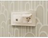 Лицевая панель для компьютерной/телефонной розетки RJ-45/RJ-11 Ambrella Volt Alfa AP3120