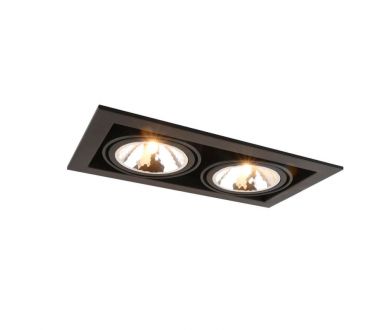 Купить Встраиваемый светильник Arte Lamp Cardani Semplice A5949PL-2BK Встраиваемый светильник Arte Lamp Cardani Semplice A5949PL-2BK