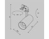 Трековый трехфазный светильник Maytoni Technical Three phase track system Trinity Focus Led TR197-3-12WCCT-M-B