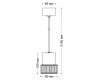 Подвесной светильник Italline IT014-0203 dark silver