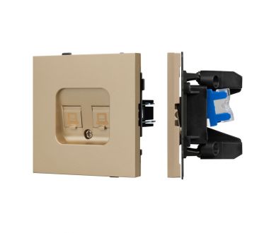 Купить Механизм компьютерной розетки двойной SCT-TENDO-MPC2-SFPL-GD (RJ-45, CAT6) 054596 Механизм компьютерной розетки двойной SCT-TENDO-MPC2-SFPL-GD (RJ-45, CAT6) 054596