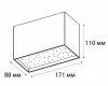Накладной светильник Italline DL 3029 black 3000K