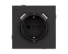 Механизм розетки с USB зарядкой Arlight SCT-TENDO-MUAA-SFPL-BK (230V, 16A) 054603