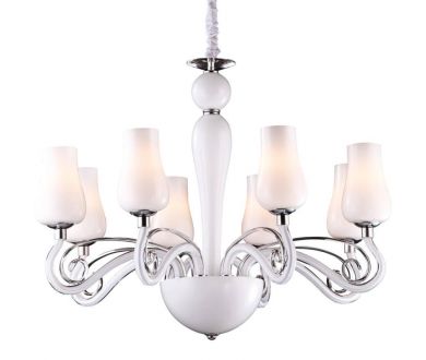 Купить Подвесная люстра Arte Lamp Biancaneve A8110LM-8WH Подвесная люстра Arte Lamp Biancaneve A8110LM-8WH