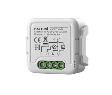 Купить Wi-Fi выключатель одноканальный Maytoni Lighting control MS007 Wi-Fi выключатель одноканальный Maytoni Lighting control MS007