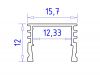 Алюминиевый накладной профиль Ambrella Light Alum Profile GP1750AL