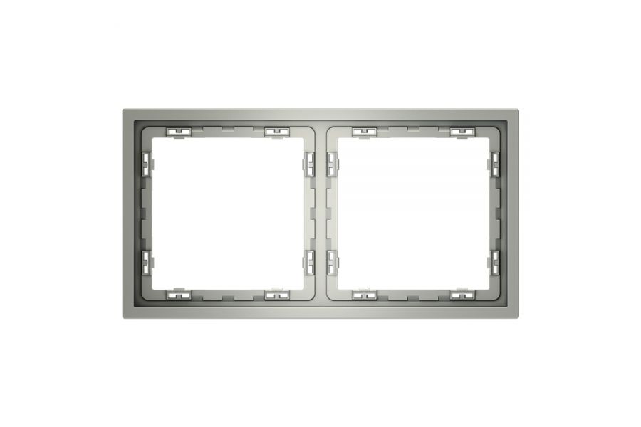 Рамка на 2 поста Voltum S70 VLS100205 (сталь)