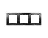 Рамка трехместная Arlight FRM-GLARE-GS-3-BK 043800