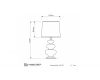 Настольная лампа Lumina Deco Briston LDT 303 CHR+BK