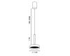 Подвесной светильник (без основания) Italline IT02-025 black 3000K