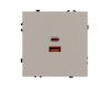 USB Розетка тип A+C софт-тач кашемир Arlight SCT-MUAC-SFPL-FC-CA (65W, QC3) 059446(1)