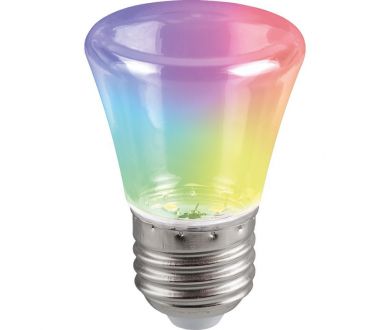 Купить Лампа светодиодная Feron LB-372 Колокольчик прозрачный E27 1W RGB плавная смена цвета 38134 Лампа светодиодная Feron LB-372 Колокольчик прозрачный E27 1W RGB плавная смена цвета 38134