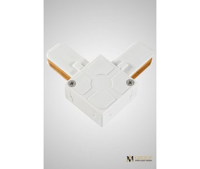 Купить Трековый однофазный L-образный соединитель AM Group AM175 WH Трековый однофазный L-образный соединитель AM Group AM175 WH