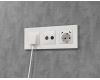 Комплект механизма электрической розетки 2USB С+C 20W с/з на винтовых зажимах 16A-250V Alfa Белый глянец Quant Ambrella Volt MA110510 (AP1105, VM165)