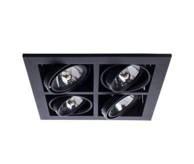 Купить Встраиваемый светильник Arte Lamp Cardani A5930PL-4BK Встраиваемый светильник Arte Lamp Cardani A5930PL-4BK