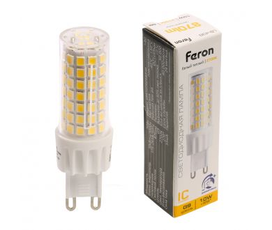 Купить Лампа светодиодная диммируемая Feron LB-438 G9 10W 2700K 51741 Лампа светодиодная диммируемая Feron LB-438 G9 10W 2700K 51741