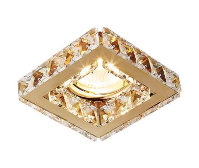 Купить Встраиваемый светильник Ambrella Light Crystal K110 CL/G Встраиваемый светильник Ambrella Light Crystal K110 CL/G