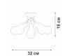 Потолочная люстра Vitaluce V3927-1/6PL