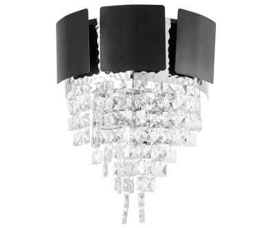 Купить Настенный светильник Lumina Deco LDW 7045-2 BK+CHR Настенный светильник Lumina Deco LDW 7045-2 BK+CHR