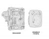 Комплект механизма розетки 2USB A+A 18W (быстрая зарядка) с/з Ambrella Volt Omega MO909010