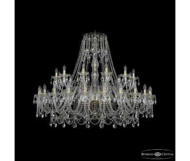 Купить Подвесная люстра Bohemia Ivele Crystal 1411/24+12/530 G Подвесная люстра Bohemia Ivele Crystal 1411/24+12/530 G