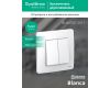 Выключатель 2-клавишный 10А Systeme Electric Blanca внутр BLNVS010501