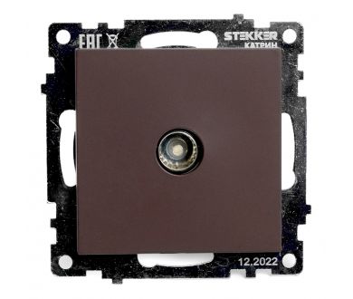 Купить Розетка телевизионная 1-местная Stekker Катрин GLS00-7108-04 49024 Розетка телевизионная 1-местная Stekker Катрин GLS00-7108-04 49024
