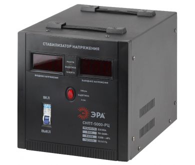 Купить Стабилизатор напряжения переносной Эра СНПТ-5000-РЦ Б0035297 Стабилизатор напряжения переносной Эра СНПТ-5000-РЦ Б0035297