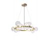 Подвесная люстра Crystal Lux Agata SP15 V2 Gold/Transparente