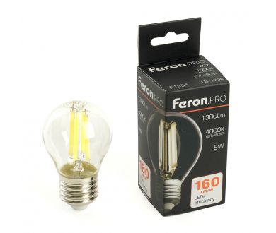 Купить Лампа светодиодная Feron LB-1708 E27 8W 4000K 51254 Лампа светодиодная Feron LB-1708 E27 8W 4000K 51254
