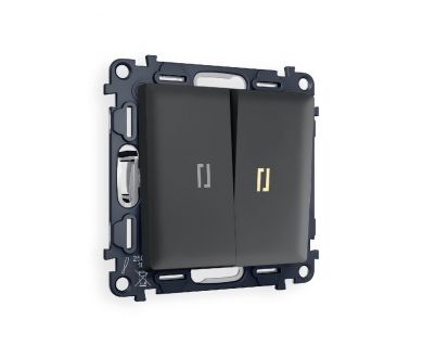 Купить Комплект механизма 2-кл выключателя с подсветкой Ambrella Volt Alfa MA904010 Комплект механизма 2-кл выключателя с подсветкой Ambrella Volt Alfa MA904010