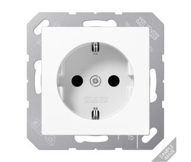 Купить Розетка штепсельная Schuko Jung CD1520EDVPLSW Розетка штепсельная Schuko Jung CD1520EDVPLSW