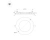 Встраиваемый светильник Arlight MS-EDGE-R120-6W Warm3000 (WH, 115 deg, 230V) (IP44 Металл) 049176