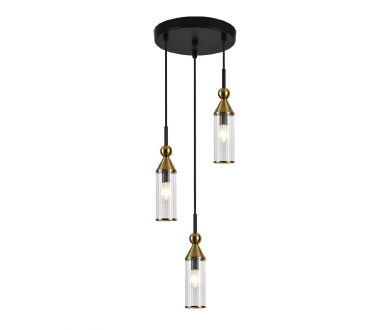 Купить Подвесной светильник Indigo Torazzo 13037/3S Black V000532 Подвесной светильник Indigo Torazzo 13037/3S Black V000532
