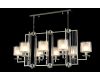Подвесная люстра Crystal Lux Nicolas NICOLAS SP8 L1000 NICKEL/WHITE