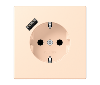 Купить Розетка 2K+З USB Typ A Jung LC1520-18A238 Розетка 2K+З USB Typ A Jung LC1520-18A238