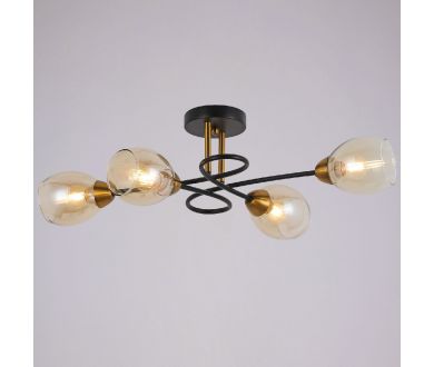 Купить Потолочная люстра Illumico IL8263-4COU-79 BK GD Celeste Потолочная люстра Illumico IL8263-4COU-79 BK GD Celeste