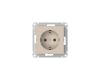 Розетка с заземлением, 16А, мех., быстрозажим. клем. Systeme Electric AtlasDesign ATN001243S