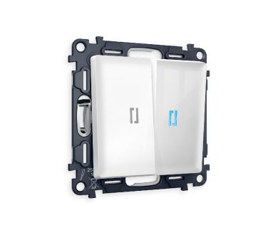 Купить Комплект механизма 2-кл проходного выключателя с подсветкой Ambrella Volt Alfa MA104040 Комплект механизма 2-кл проходного выключателя с подсветкой Ambrella Volt Alfa MA104040