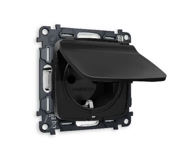 Купить Комплект механизма розетки с/з со шторками и крышкой Ambrella Volt Omega MO808010 Комплект механизма розетки с/з со шторками и крышкой Ambrella Volt Omega MO808010